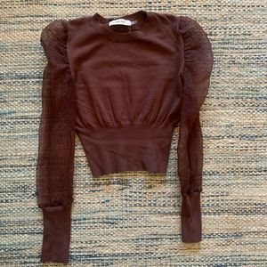 Mesh Puff Sleeve Too